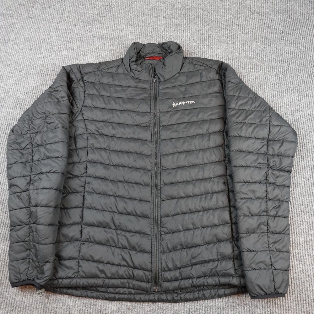 Kryptek Lykos II Jacket Mens XL Black Thinsulate Puffer Full Zip Insulated